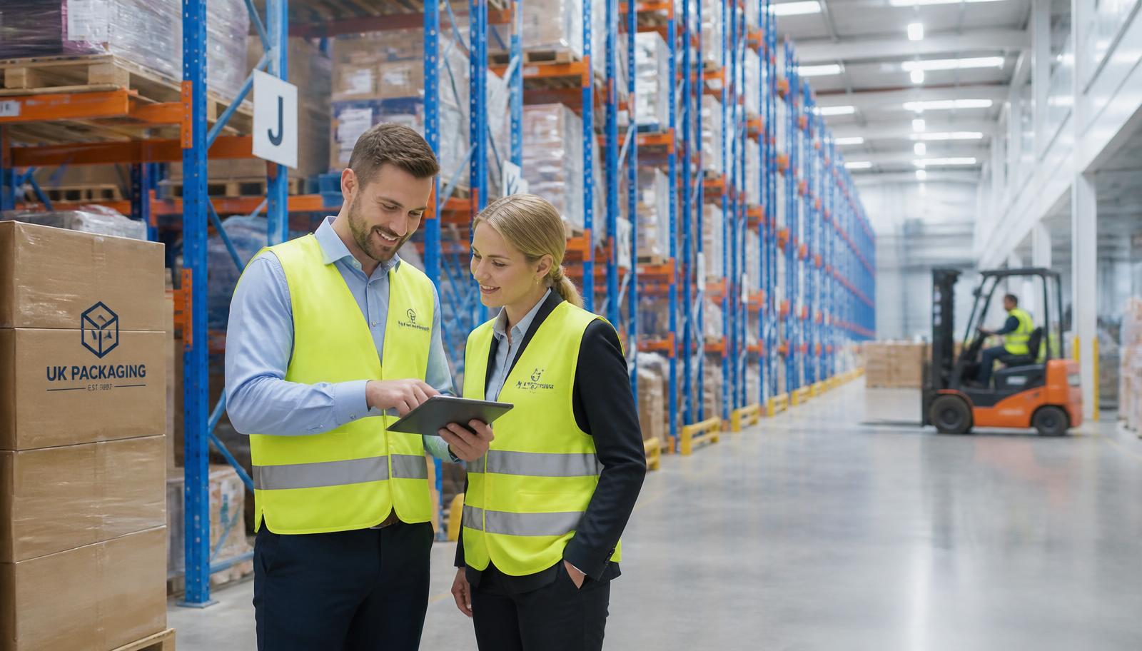 Hypersonic Wholesale warehouse operation with pallet racking and stock